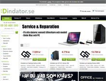 Tablet Screenshot of dindator.se